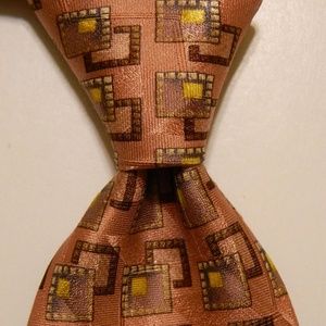 ERMENEGILDO ZEGNA Silk Necktie Italy Pink NEW $115